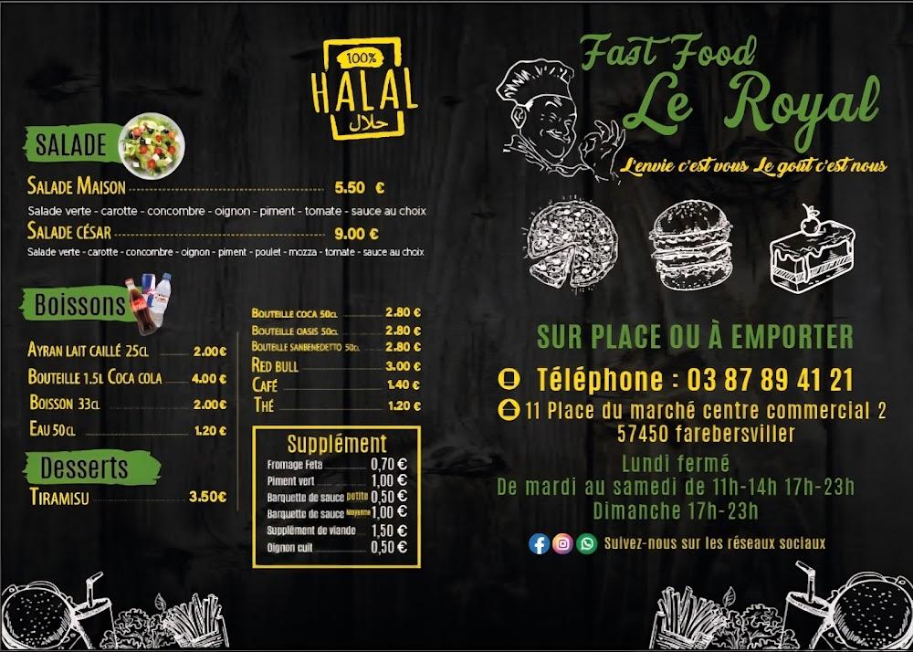Fast food le royal - Menu Image 1